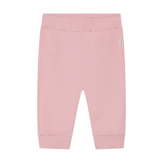 Pink baby pants on a white background
