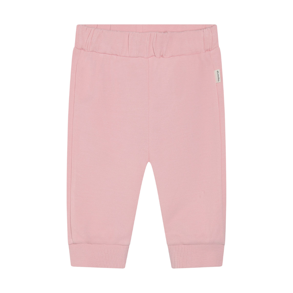 Pink baby pants on a white background