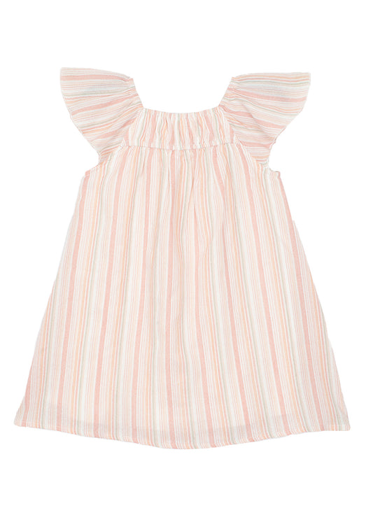 Flamingo Stipe Sandy Dress