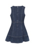 Bety Square Neck Denim Dress