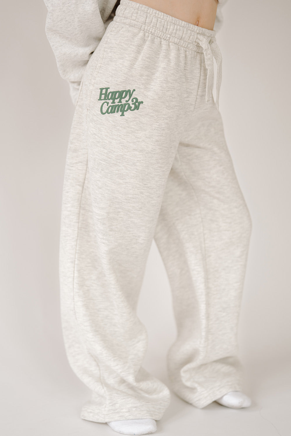 Heather Gray Puff Sweatpants