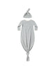 Steel Blue Stripe Gown & Hat