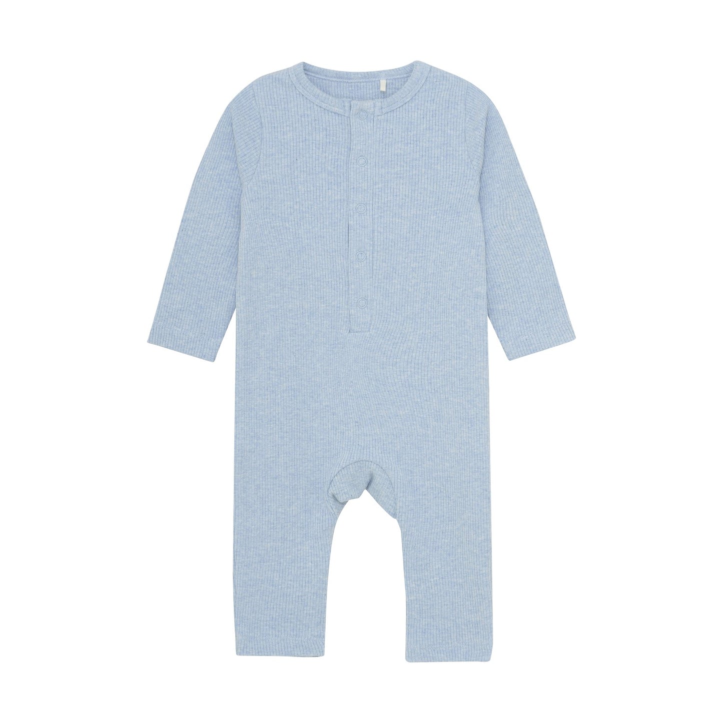 Blue Fog Ribbed Romper