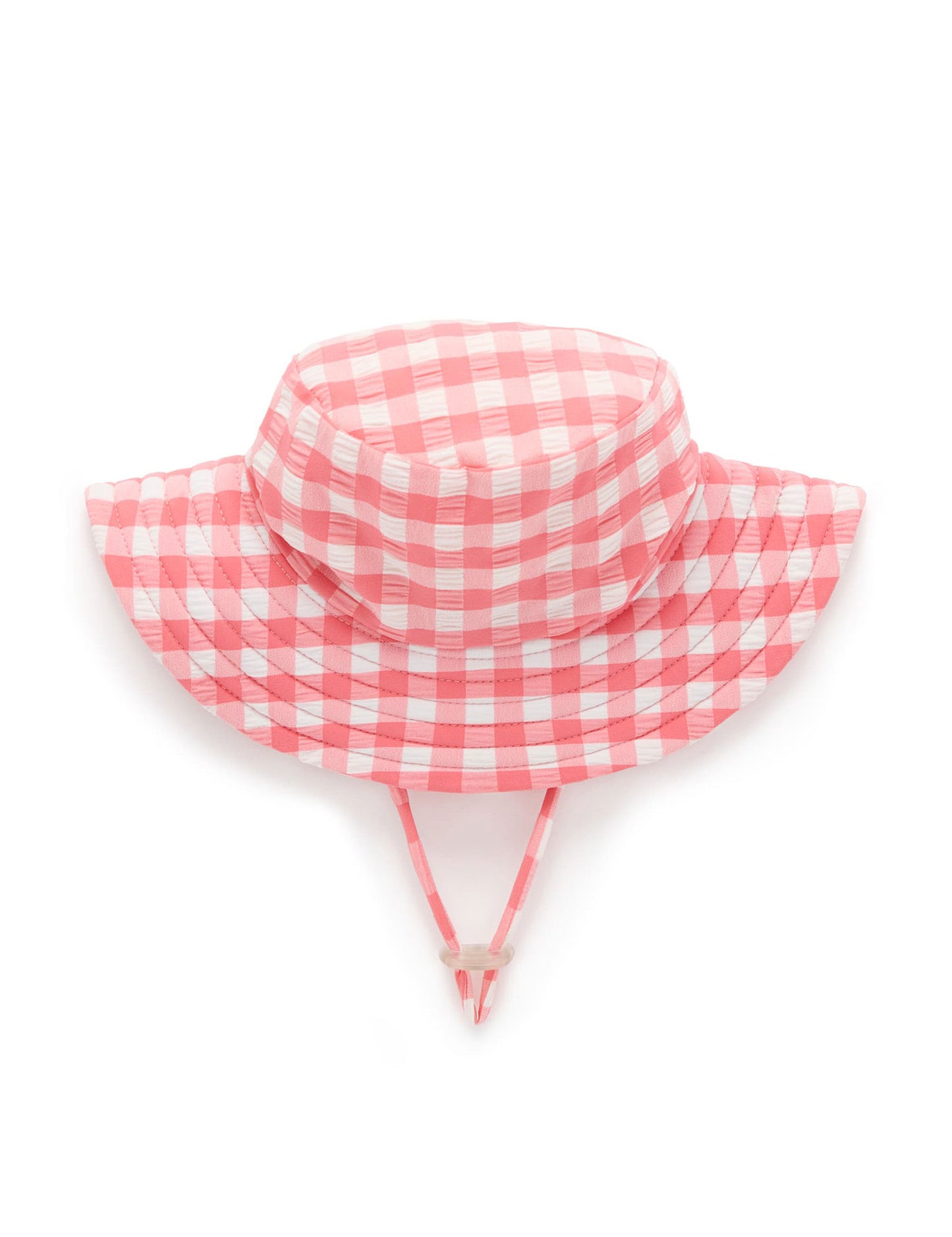 Pink Gingham Swim Hat