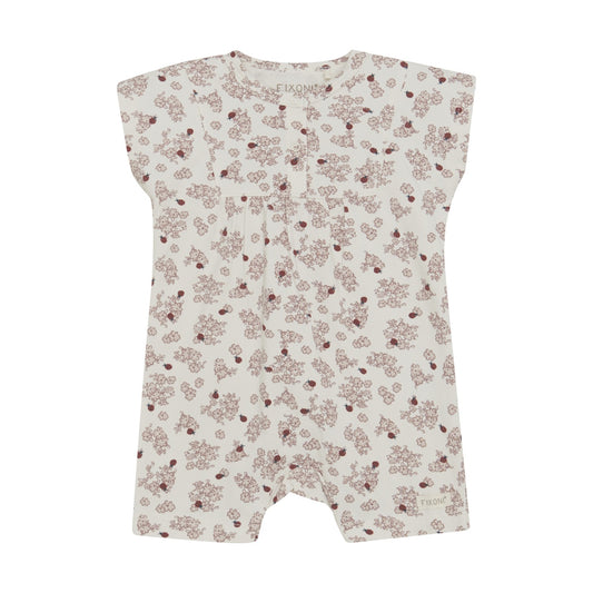 Ladybug Floral Romper