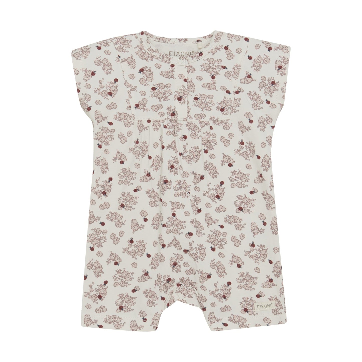 Ladybug Floral Romper