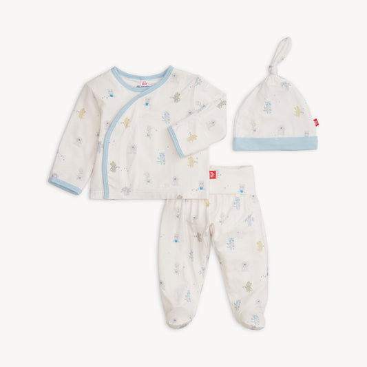 Blue Baby Beats Kimono Set
