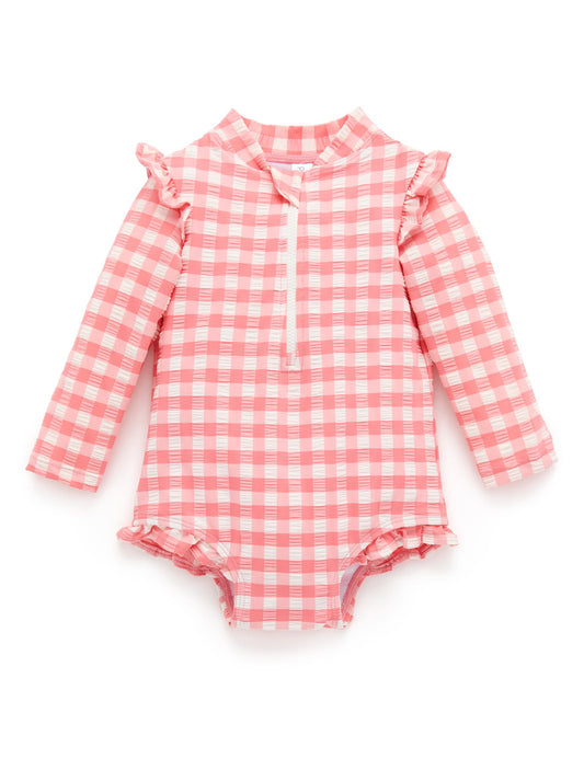 Pink Gingham Swimsuit