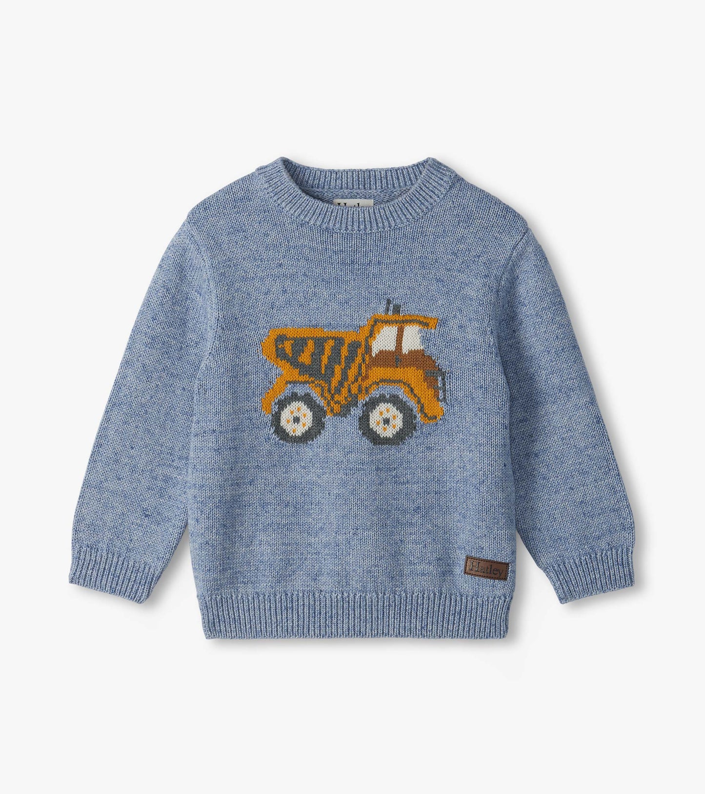 Baby boys dump truck print crew neck sweater by Hatley