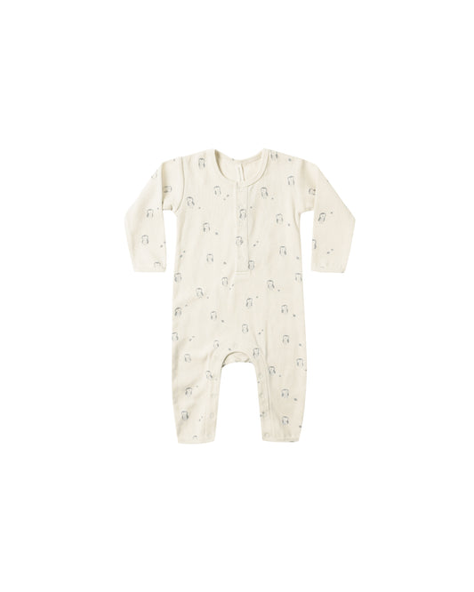 Owls Ribbed Romper
