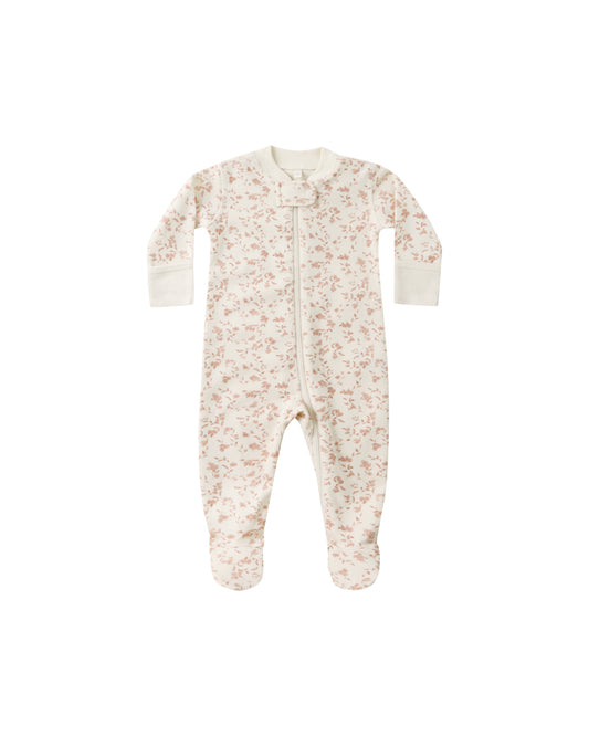 French Garden Zip Footie