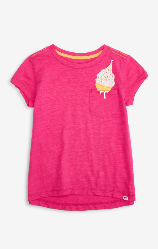 Fuchsia Pocket Tee