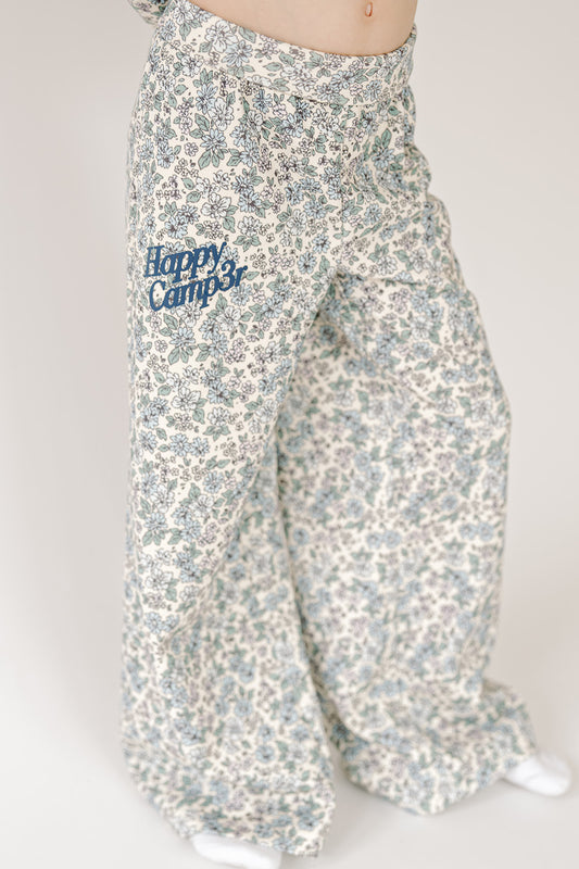Dusty Blue Garden Foldover Pants