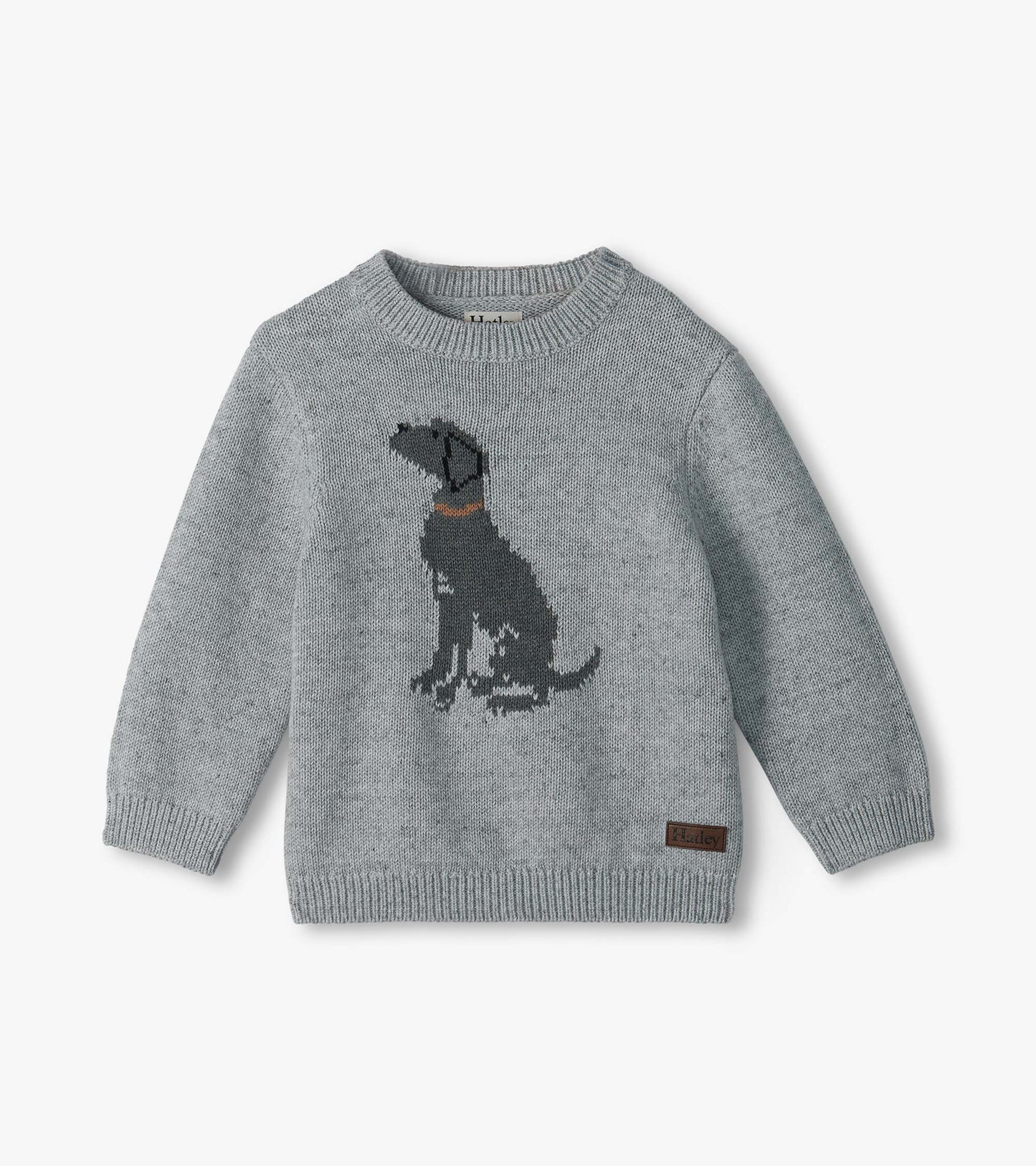 Baby boys labrador dog print crew neck sweater by Hatley