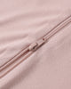 Rose Solid Bamboo Zip Footie