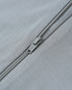 Steel Blue Solid Bamboo Zip Footie