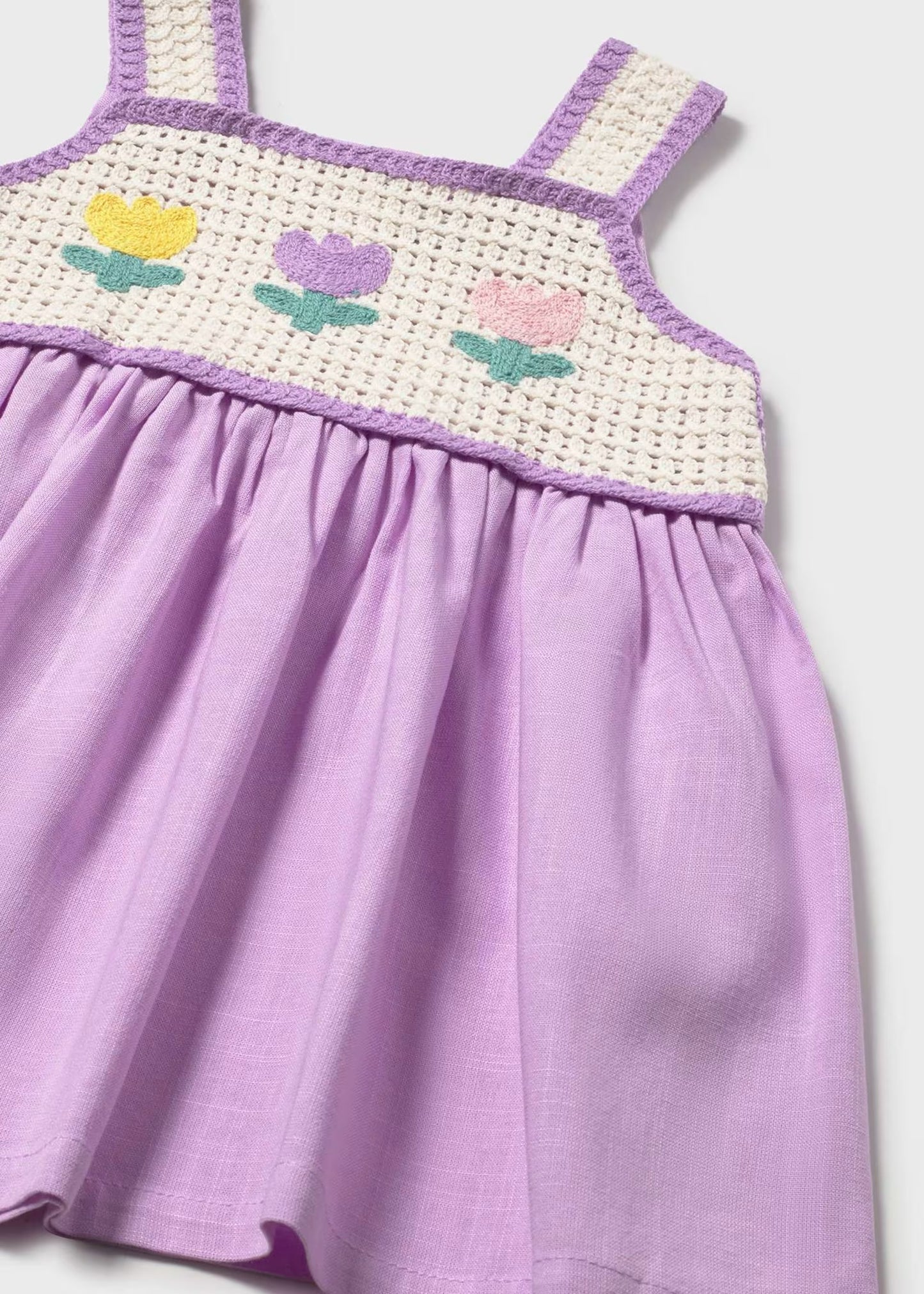 Lilac Tulip Crochet Dress