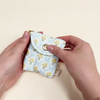 Marigold Blue Puffy Earbud Case