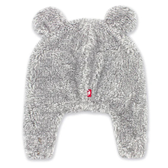 Heather Gray Furry Bear Hat