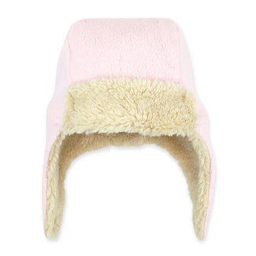 Baby Pink  Furry Fleece Trapper Hat