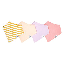 4 Pack Bib Set Bibs Copper Pearl Sweetheart (Gold Stripe) 