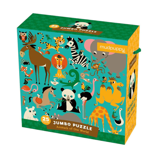 Animals Of The World Jumbo Puzzle 196 TOYS CHILD Mudpuppy 