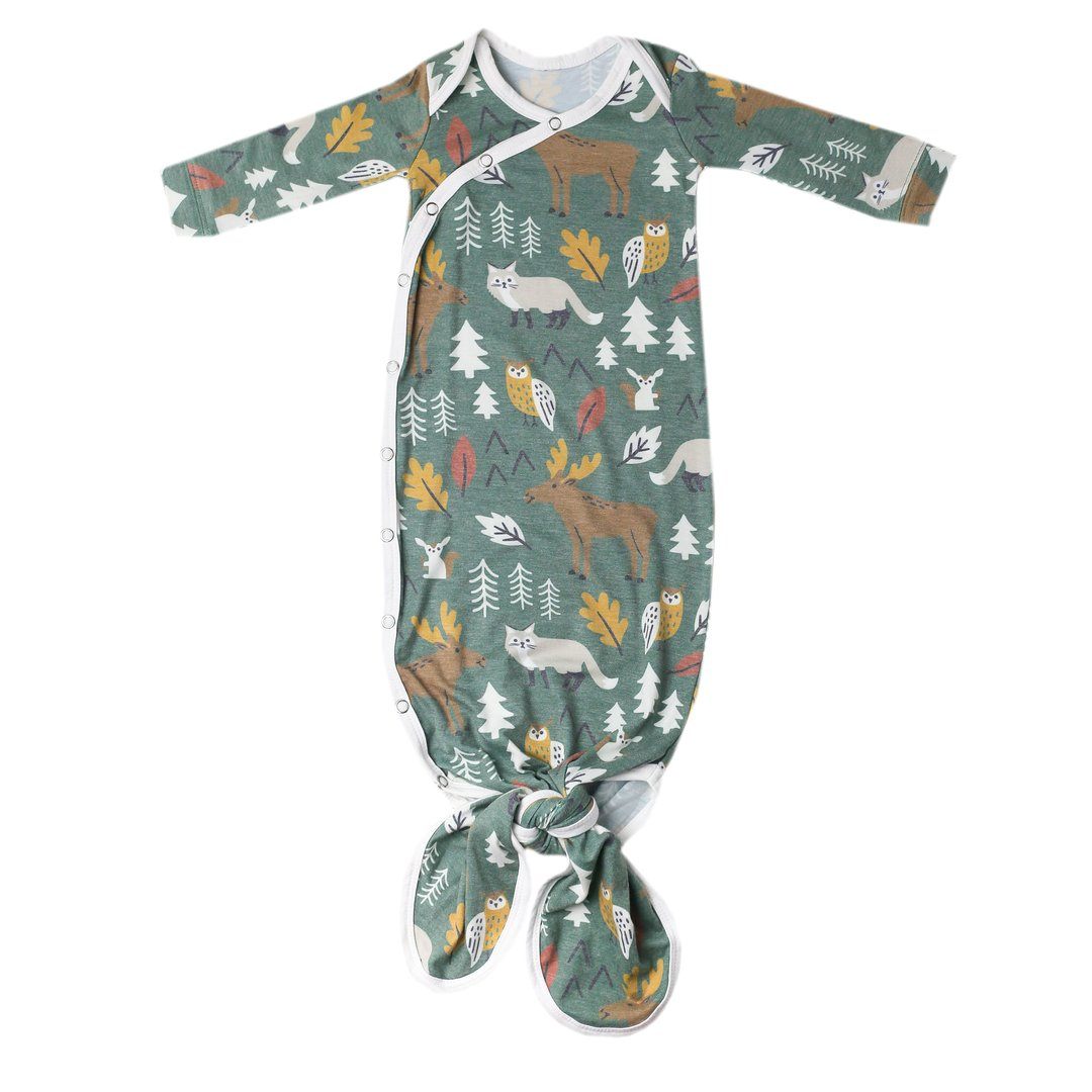 Atwood Knotted Gown 130 BABY BOYS/NEUTRAL APPAREL Copper Pearl NB-3m 