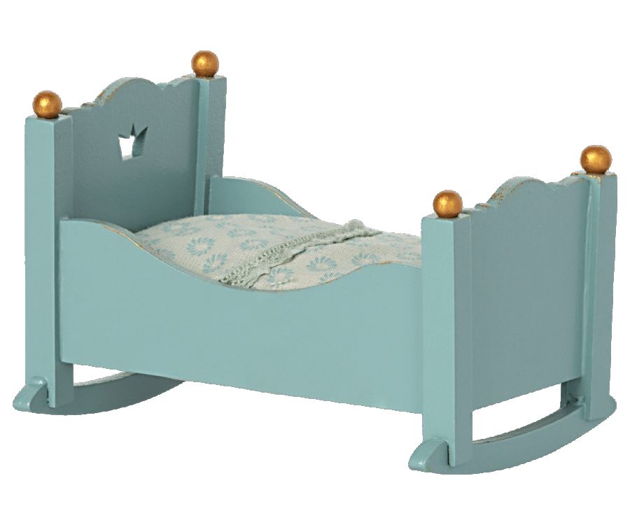 Baby Mouse Cradle-Blue 196 TOYS CHILD Maileg 