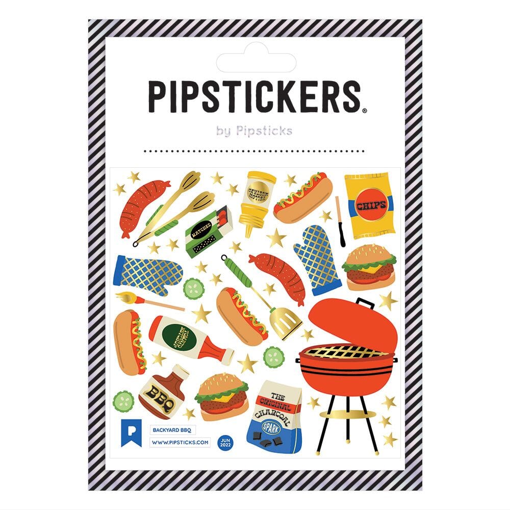 Backyard BBQ Sticker Sheet 196 TOYS CHILD Pipsticks 
