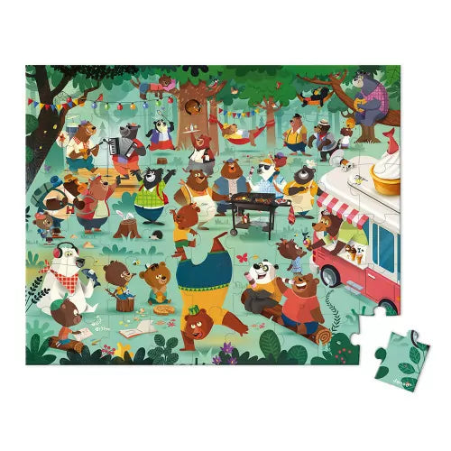 Bear Family 54pc Puzzle 196 TOYS CHILD Janod Toys 