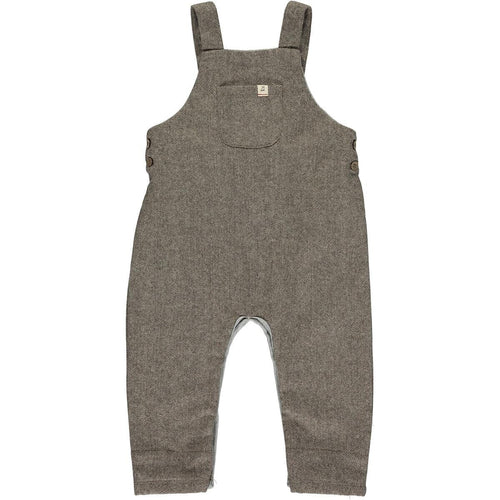 Beige Woven Tweed Overalls 130 BABY BOYS/NEUTRAL APPAREL Me+Henry 3-6m 