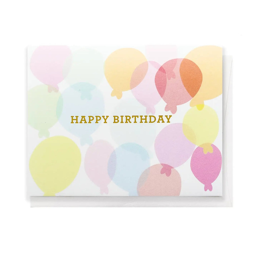 Birthday Balloon Card 193 GIFT PARENT The Penny Paper Co. 