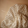 Black Daisy Muslin Crib Sheet 180 BABY GEAR Mushie 
