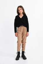 Black Front Ruched Sweater 160 GIRLS APPAREL TWEEN 7-16 Molly Bracken 