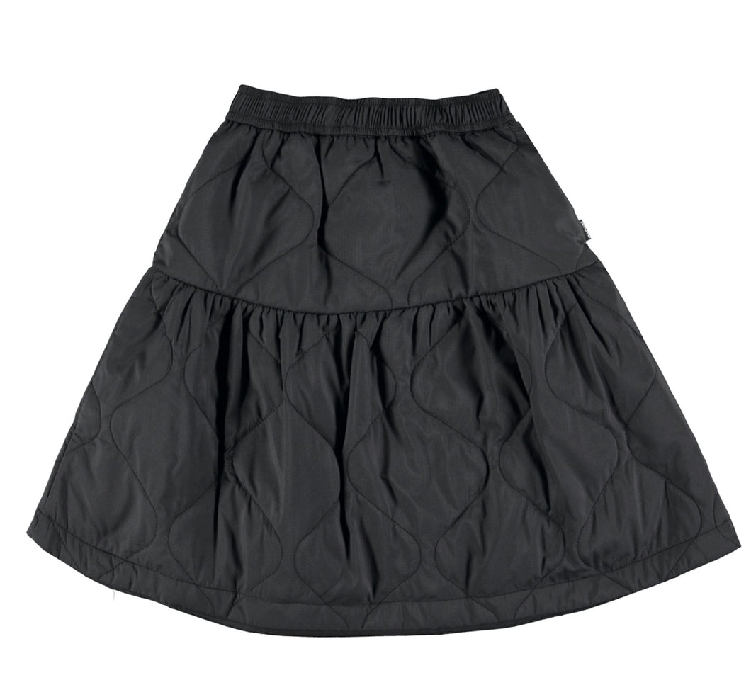 Black Quilted Bette Skirt 160 GIRLS APPAREL TWEEN 7-16 Molo 7/8 