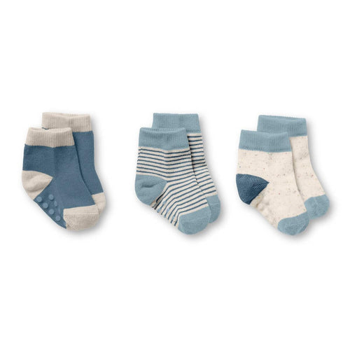 Blue 3 Sock Pack 130 BABY BOYS/NEUTRAL APPAREL Wilson & Frenchy 0-3m 
