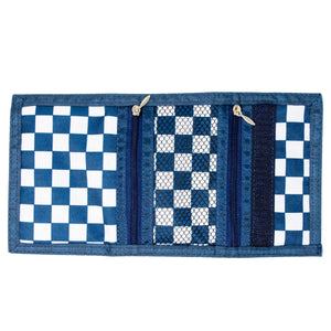 Blue Checkered Wallet 110 ACCESSORIES CHILD Tiny Treats And Zomi Gems 