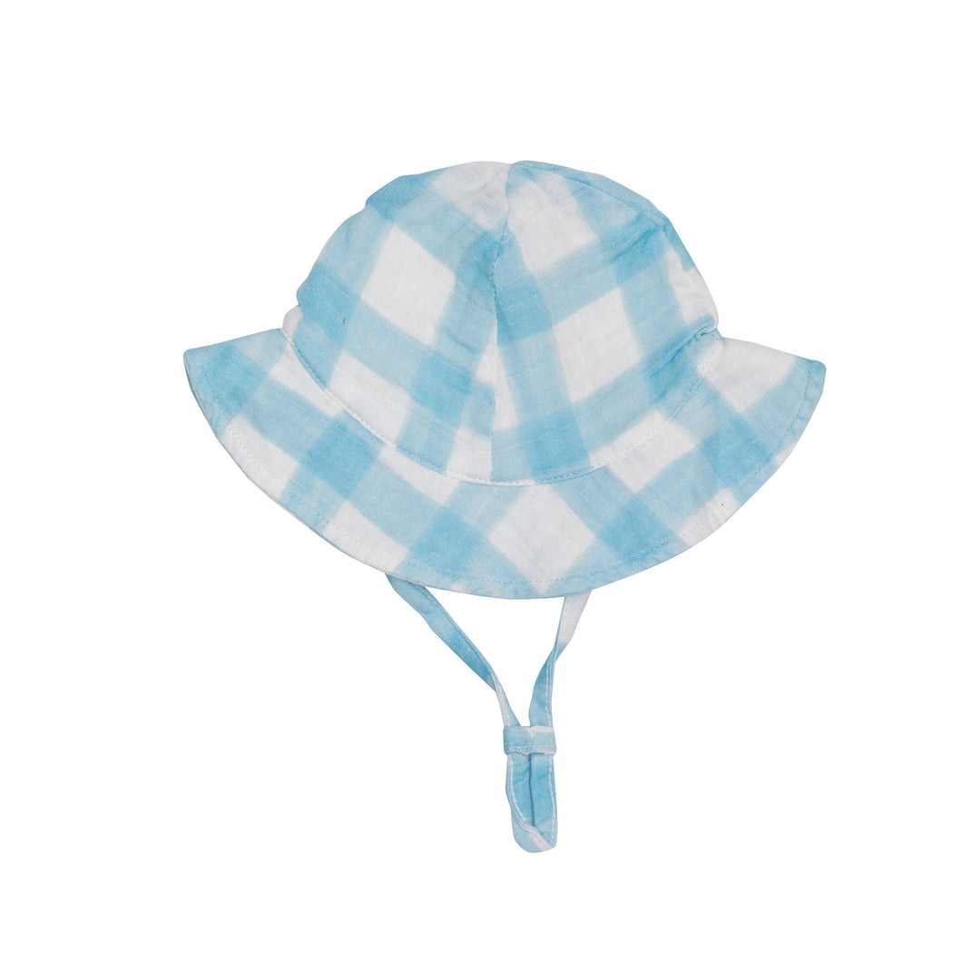 Blue Gingham Sunhat 100 ACCESSORIES BABY Angel Dear 0-6m 