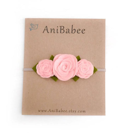 Blush Flower Crown Headband 100 ACCESSORIES BABY AniBabee 