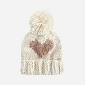 Blush Heart Beanie 100 ACCESSORIES BABY The Blueberry Hill XS 