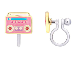 Boom Box Beats Earrings 110 ACCESSORIES CHILD Girl Nation Clip-on 
