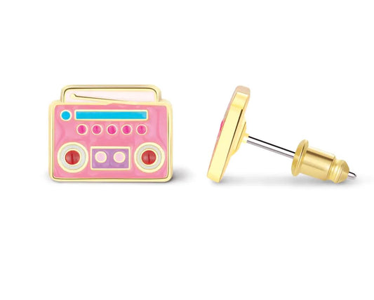 Boom Box Beats Earrings 110 ACCESSORIES CHILD Girl Nation Stud 