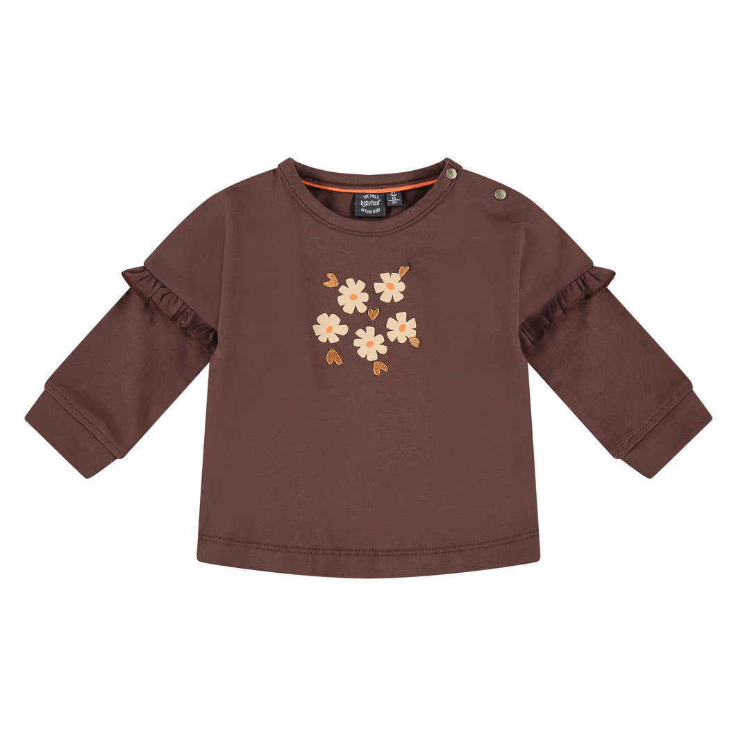 Brown Flowers Top 120 BABY GIRLS APPAREL Babyface 
