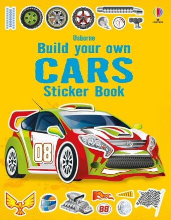 Build Your Own Sticker Book 196 TOYS CHILD Usborne Books Cars 