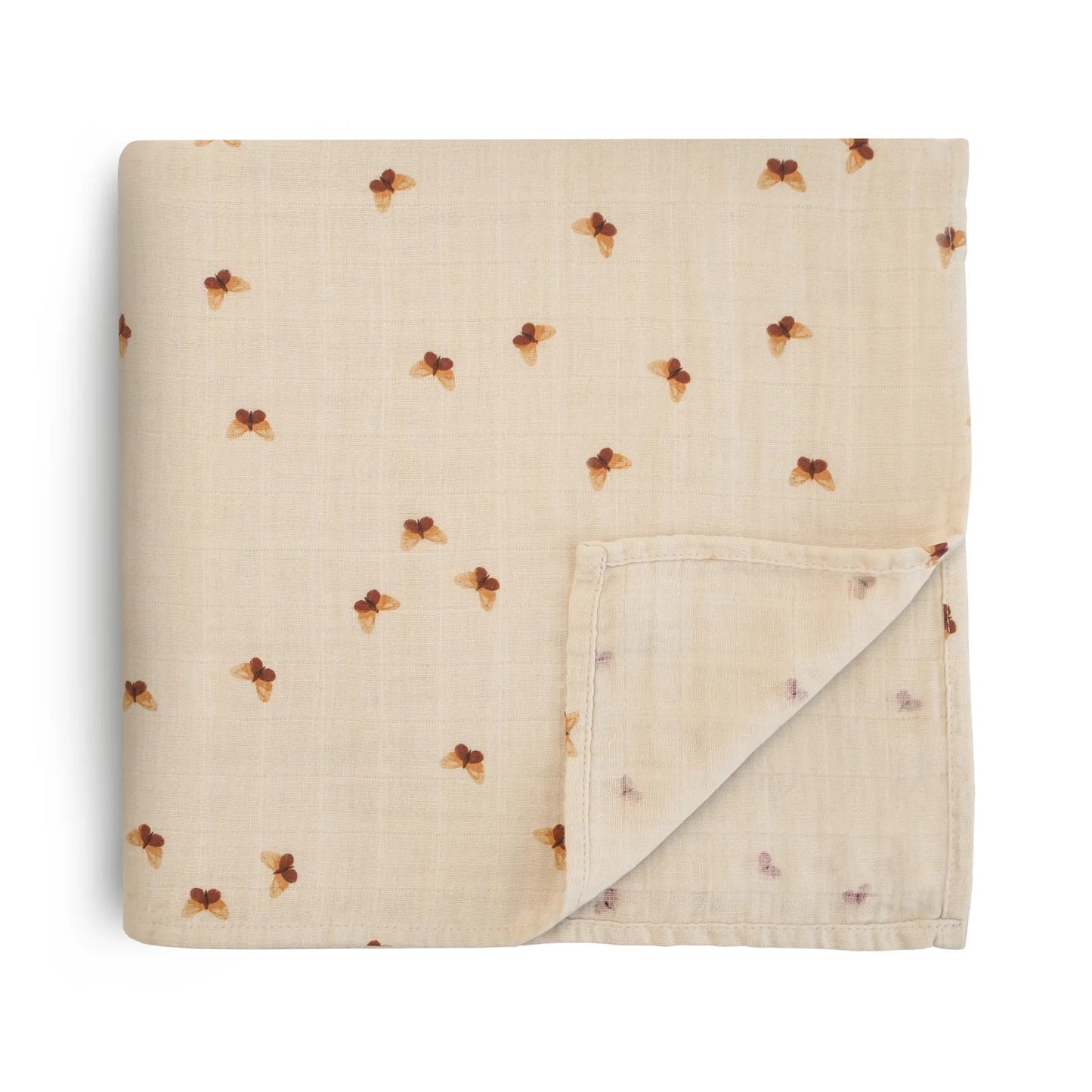 Butterflies Organic Cotton Muslin Swaddle 180 BABY GEAR Mushie 