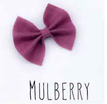 Butterfly Felt Bow Clips 110 ACCESSORIES CHILD AniBabee Mulberry 