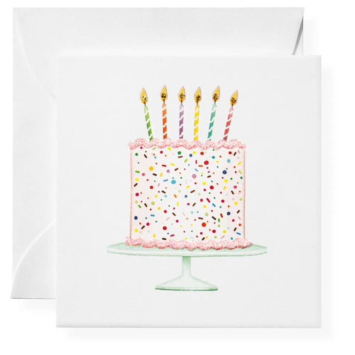Cake with Candles Card 193 GIFT PARENT Karen Adams Designs 