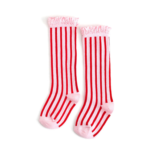 Candy Stripe Knee High Socks 100 ACCESSORIES BABY Little Stocking Co. 0-6m 