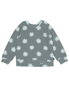 Charcoal Daisy Rivi Sweatshirt 150 GIRLS APPAREL 2-8 Feather4Arrow 2 
