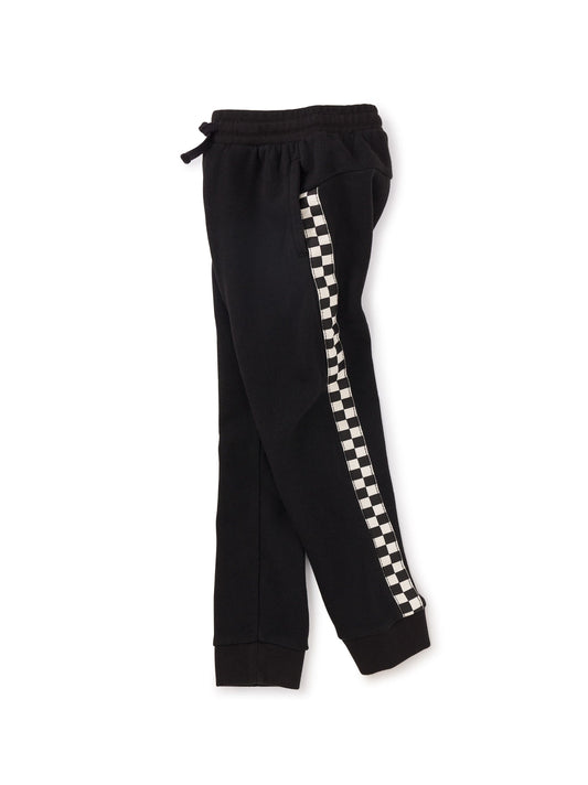 Checker Side Stripe Joggers 140 BOYS APPAREL 2-8 Tea 2 